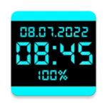 digital clock live wallpaper android application logo